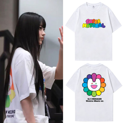 NewJeans同款姜海粼T恤女2026