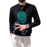 两面穿毛衣男潮牌高级感超好看圆领加厚秋款款流行两色M21-P78，男装针织衫/毛衣，星座301C（原B323）