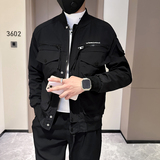 秋冬工装外套男高级感潮牌棒球领社会小伙夹克B323-JK07P108，男装夹克，星座301C（原B323）