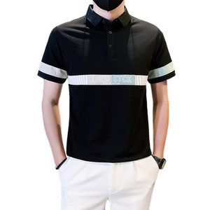 短袖polo衫男潮牌痞帅高级感拼接男装衣服社会B323/PL12/特P58图片