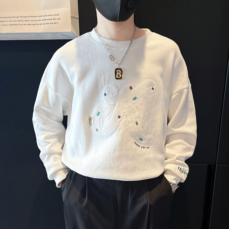 宽松卫衣男潮牌重工刺绣高级感痞帅社会小伙外套B323/WY17/P68,女装短外套,星座301C（原B323）