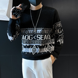 男士雪尼毛衣针织衫圆领潮流时尚民族风社会小伙M07-P68控98，男装针织衫/毛衣，星座301C（原B323）