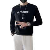 网红精神社会小伙卫衣男长袖2025新款修身字母印花两色WY06-P53，男装卫衣，星座301C（原B323）