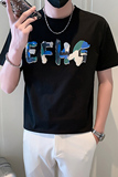 男士短袖T恤潮牌社会小伙时尚圆领印花上衣B323-DT04-特P38控58，男装T恤，星座301C（原B323）