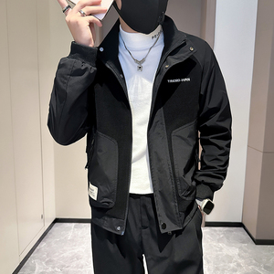 抖音夹克男潮流立领修身社会小伙高级感外套B323-JK06-P98图片