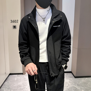 抖音夹克男潮流立领修身社会小伙高级感外套B323-JK06-P98图片