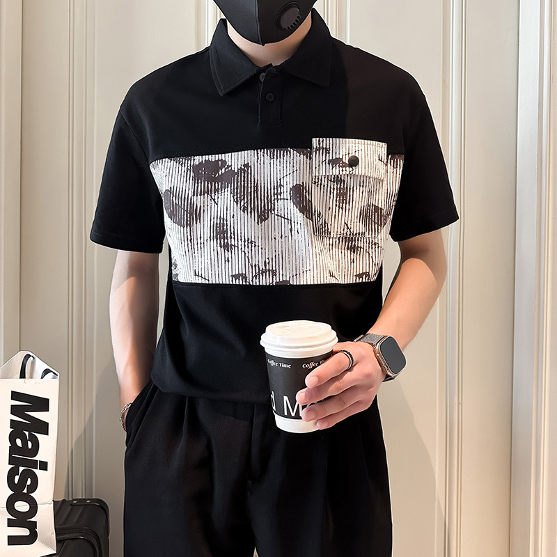短袖男款polo衫2025夏季新款高级感社会小伙店主风B323-PL18-P55图片