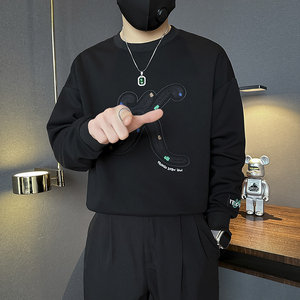 重工刺绣硬挺外套男高级感卫衣社会小伙店主风B323/WY17B/P68控98图片