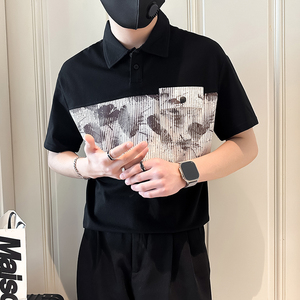 短袖男款polo衫2025夏季新款高级感社会小伙店主风B323-PL18-P55图片