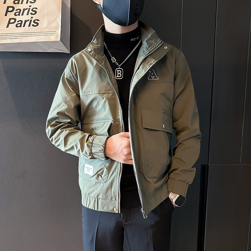 秋季男士工装外套夹克上衣社会小伙潮流高级感B323-JK04-P98,男装夹克,星座301C（原B323）