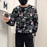 社会小伙卫衣男加绒印花B323-WY18R常规P58控78加绒P68控88，男装卫衣，星座301C（原B323）