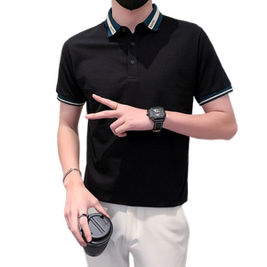 社会小伙短袖polo衫男修身潮流时尚抖音PL03/特P48控68图片