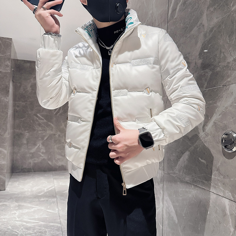 立领羽绒服男修身社会小伙立体字母印花B323-YR01-P128控168,男装羽绒服,星座301C（原B323）