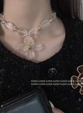 新款复古高级感黄铜小清新琉璃