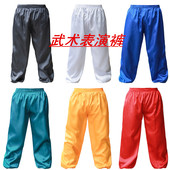 彩裤 武术表演裤 团体操表演服装 戏服打底 功夫太极裤 练功裤