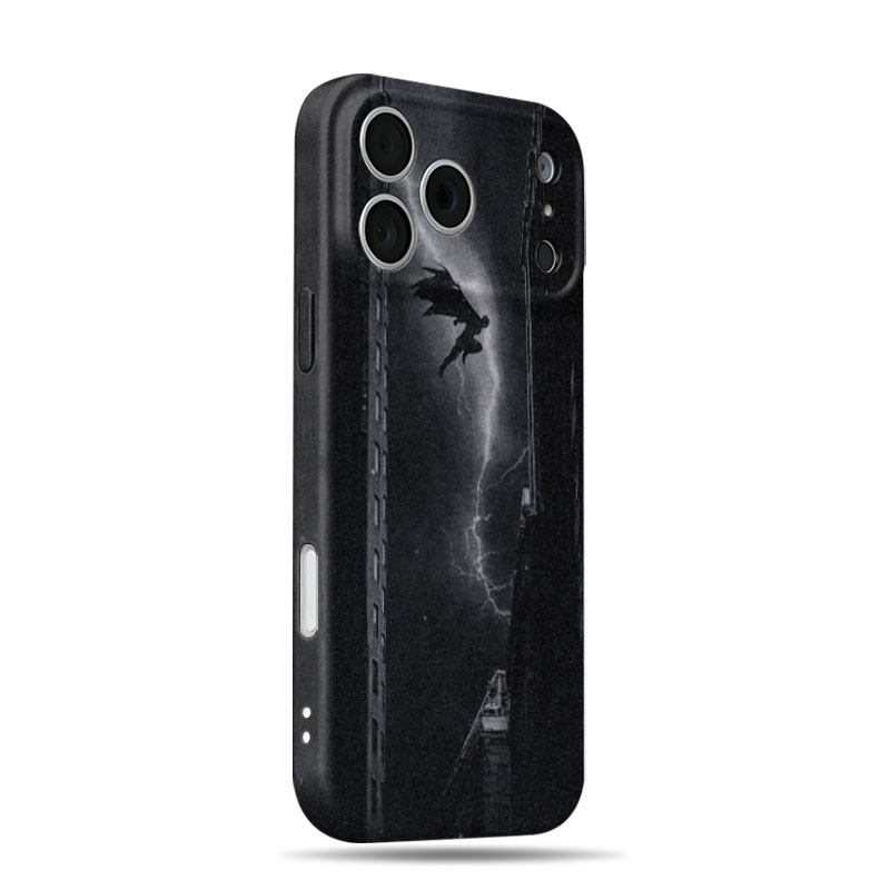蝙蝠侠闪电飞磨砂磁吸手机壳大孔亮面硬壳适用苹果iphone18promax华为PURAXVIEWVIVOX200PROMINIIQOO13