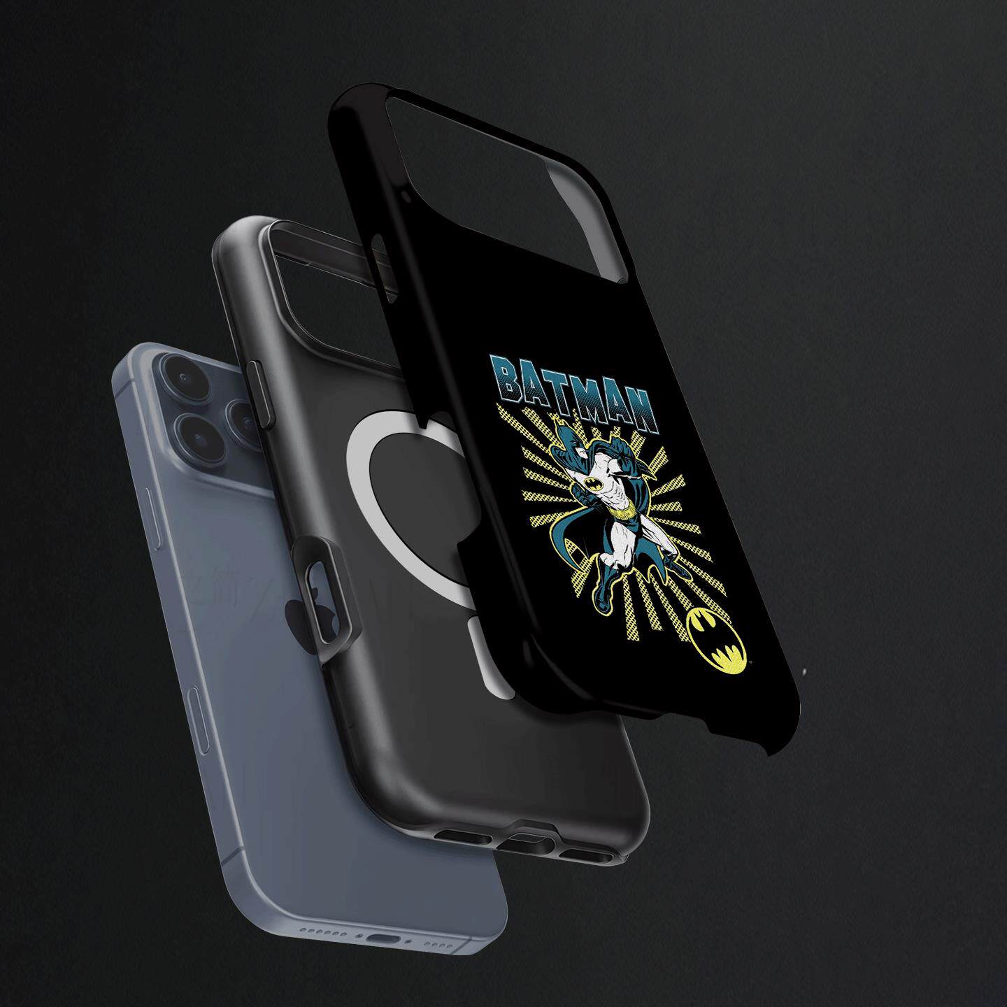 复古蝙蝠侠图硬壳磨砂磁吸手机壳适用苹果iphone17promax华为OPPOFINDX9PRO小米17PROMAX荣耀400PROP70PRO
