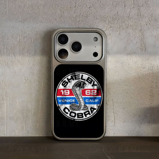 谢尔比蛇徽标手机壳大孔电镀黑框碳纤纹二合一磁吸适用苹果17promax华为PURA80ULTRA小米15PRO小米14PRO