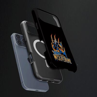 X战警金刚狼硬壳磨砂磁吸手机壳适用苹果iphone17promax华为三星S25ULTRA荣耀500proVIVOX300PROFINDX8PRO