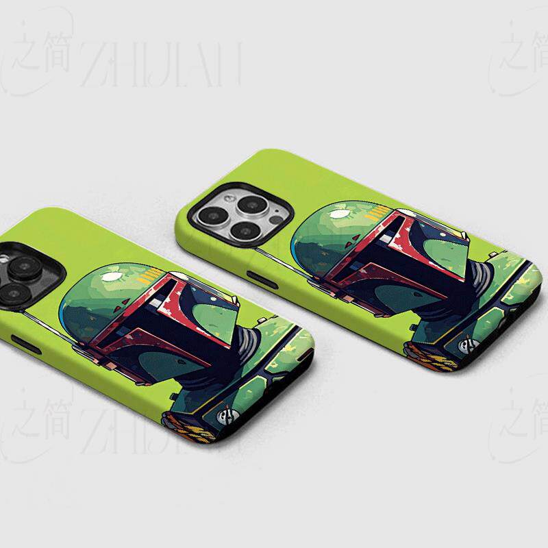 波巴费特插画磨砂磁吸手机壳大孔亮面硬壳适用苹果iphone18promax华为PURAXVIEW华为NOVA14活力版华为MATE40P