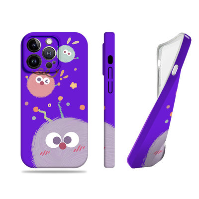 苹果17promax三只煤球菲林情侣手机壳适用苹果华为OPPOA5PRONOVA12PRO荣耀300至尊小米15PRO小米14PRO