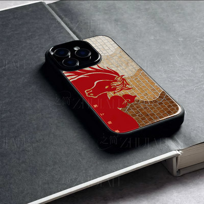 苹果17promax马上有福uu玻璃手机壳马年新年祝福有钱适用苹果华为小米17PROMAX红米K80PROMATE70PRO+P70ULTRA