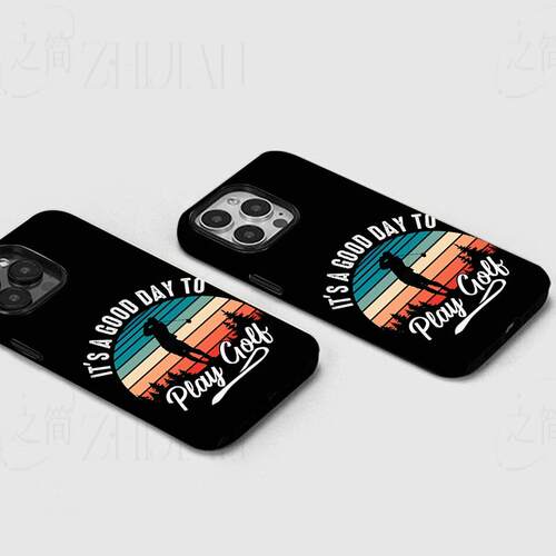 复古打高尔夫磨砂磁吸手机壳大孔亮面硬壳适用苹果iphone18promax华为PURAXVIEWVIVOS16EOPPORENO10PROPLUS