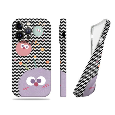 苹果17promax三只煤球菲林情侣手机壳适用苹果华为OPPOK13TURBOPROopporeno15proNOVA13PRO三星S25PLUSMATE40