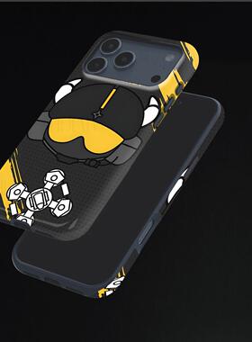 耶格Q版硬壳磨砂磁吸手机壳适用苹果iphone17promax华为小米14proVIVOX200至尊三星S25ULTRA三星S25PLUS