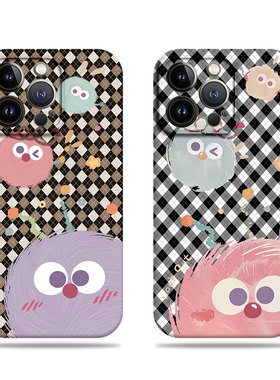 苹果17promax三只煤球菲林情侣手机壳适用苹果华为真我gt8proNOVA14至尊荣耀200PROFINDX8至尊VIVOS19PRO