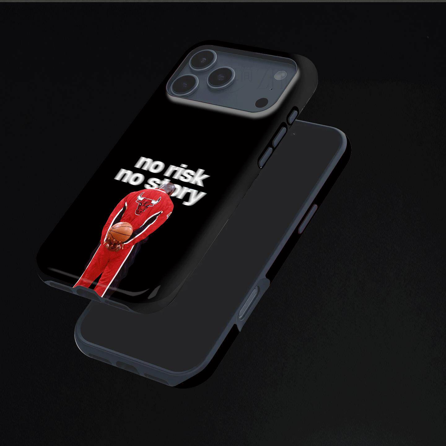 乔丹公牛持球硬壳磨砂磁吸手机壳适用苹果iphone17promax华为MATE60PROFINDX8至尊VIVOX200PROMINI三星S25PLU