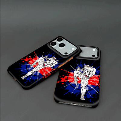 泰拳格斗硬壳磨砂磁吸手机壳适用苹果iphone17promax华为P60pro三星S25PLUSOPPOFINDX9PROP80ULTRA