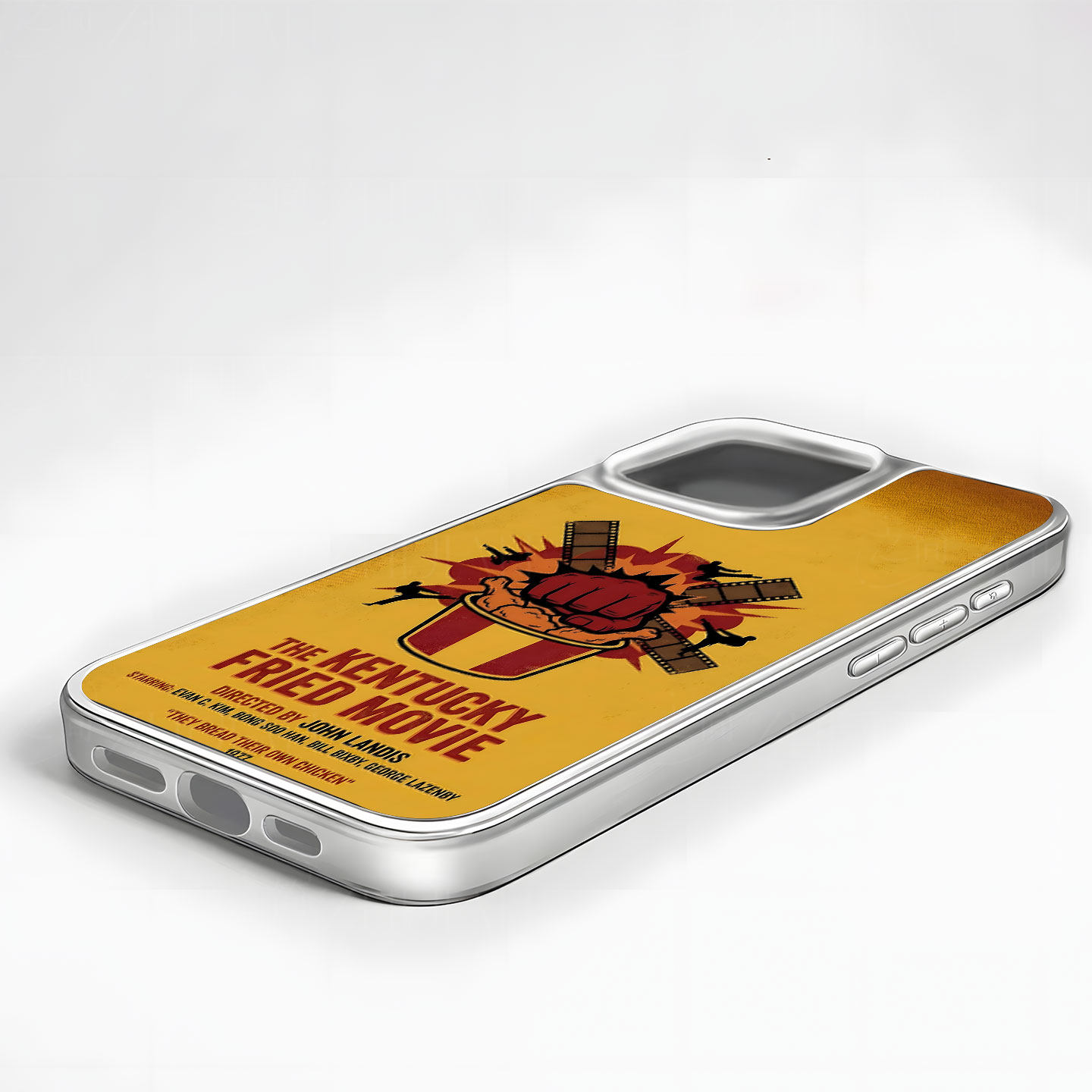 肯德基炸电影手机壳大孔电镀黑框碳纤纹二合一磁吸适用苹果17promax华为PURA80PROPLUSPURA70PROPLUSP60PRO