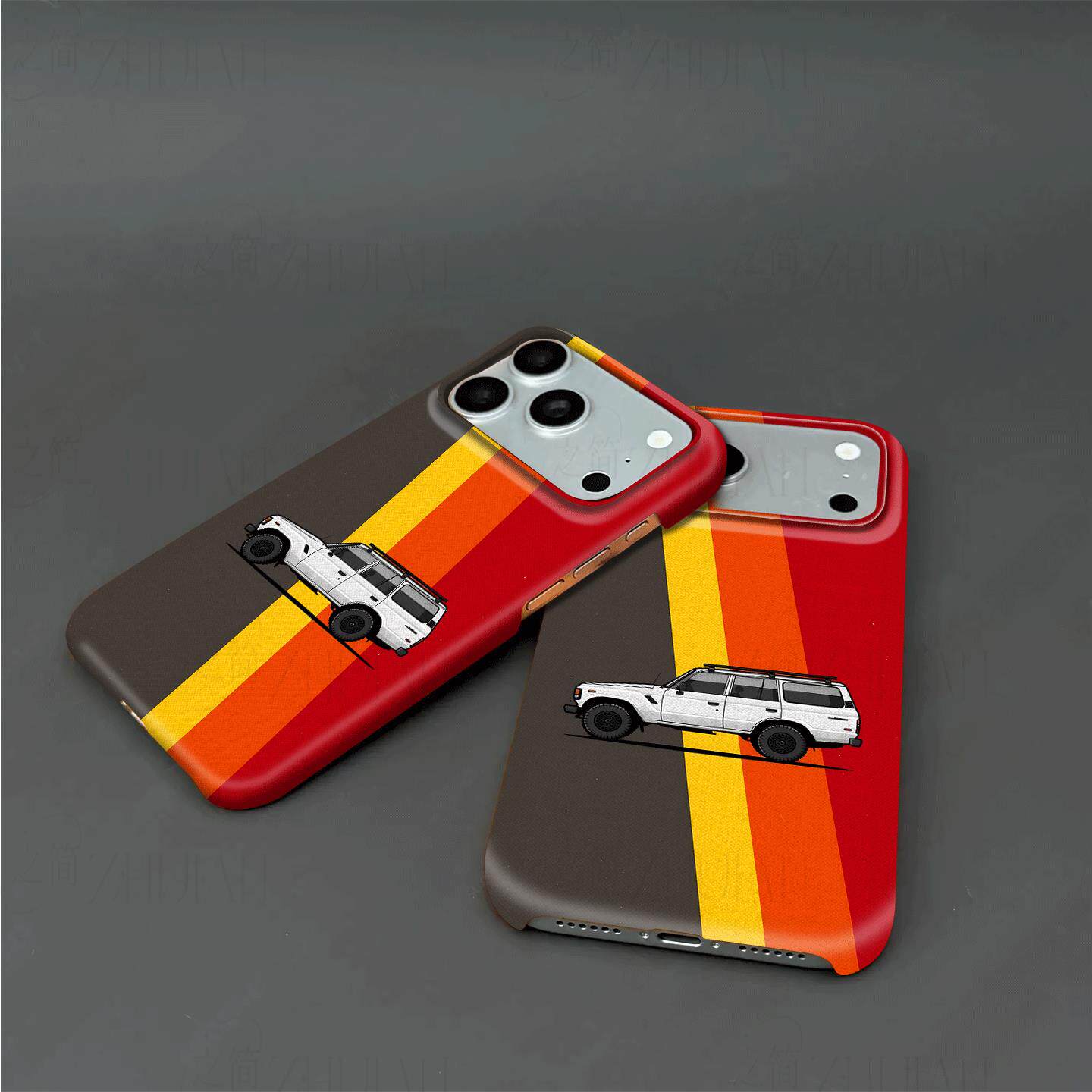 兰德酷路泽FJ60硬壳磨砂磁吸手机壳适用苹果iphone17promax华为小米14pro小米17PROMAXP70PROMATE80PROMAX