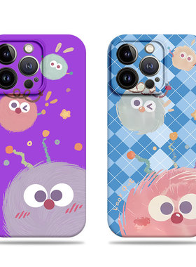 苹果17promax三只煤球菲林情侣手机壳适用苹果华为小米CIVI5PROVIVOX100SMATE80PROMAXNOVA13PROOPPOA96