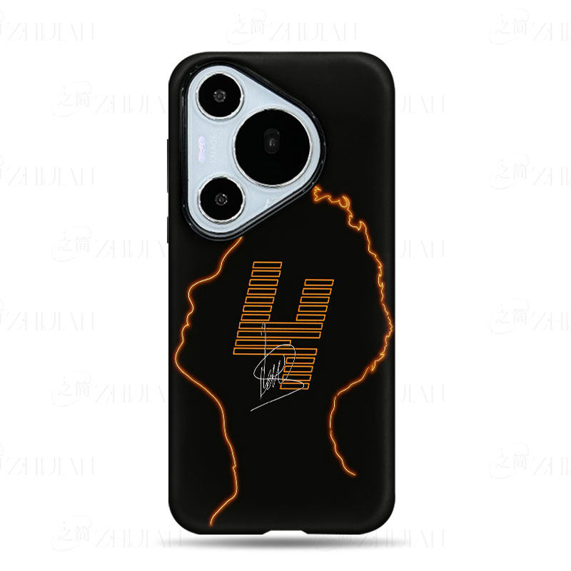 霓虹L标人头磨砂磁吸手机壳大孔亮面硬壳适用苹果iphone18promax华为PURAXVIEWOPPOFINDX5PRO红米NOTE13PROPL