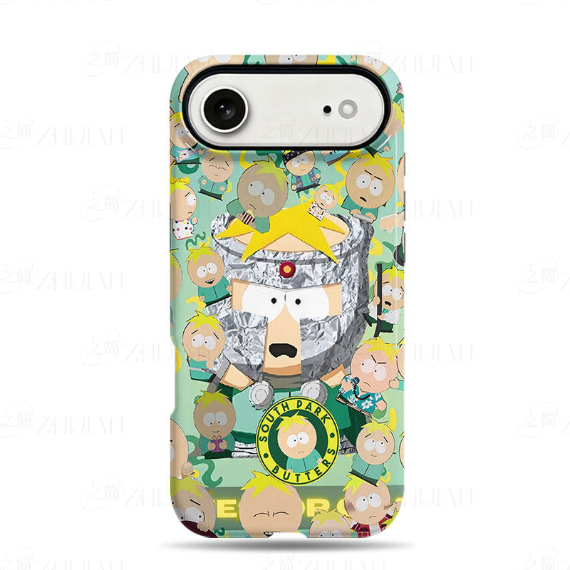 南方公园巴特磨砂磁吸手机壳大孔亮面硬壳适用苹果iphone18promax华为PURAXVIEWVIVOY300PROPLus16/15/14