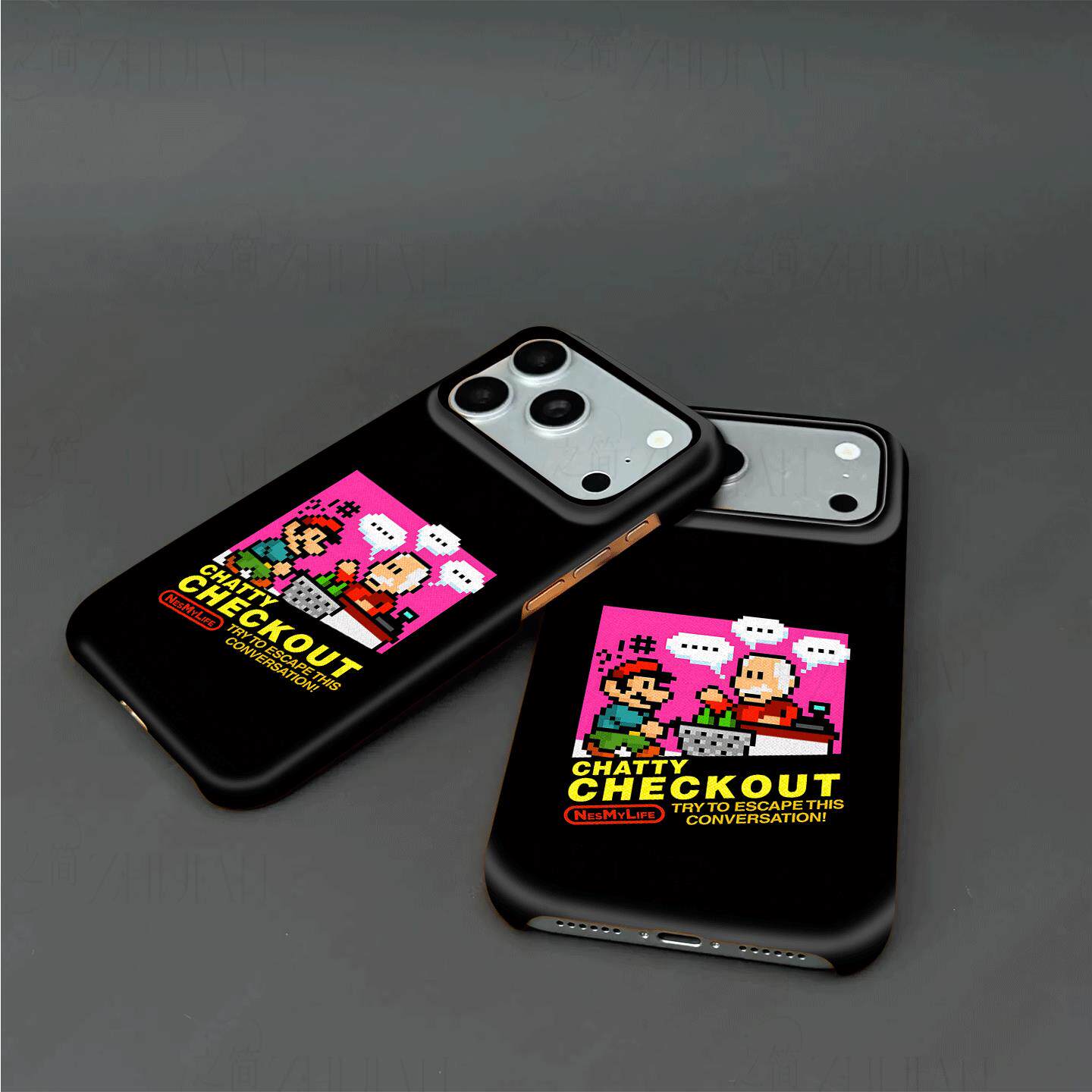 马里奥收银台硬壳磨砂磁吸手机壳适用苹果iphone17promax华为VIVOX200S荣耀MAGIC8PROP60proMATE80PROMAX