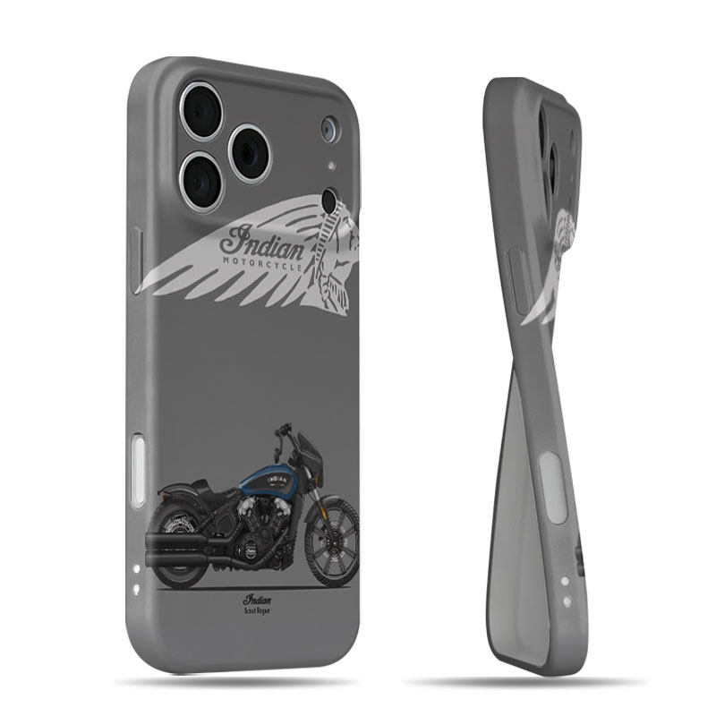 印第安摩托磨砂磁吸手机壳大孔亮面硬壳适用苹果iphone18promax华为PURAXVIEW小米CIVI3华为PURA80ULTRA
