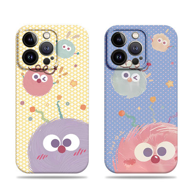 苹果17promax三只煤球菲林情侣手机壳适用苹果华为VIVOY78PLUS荣耀畅玩70PLUSOPPOK12XVIVOX100PRO小米CIVI4P