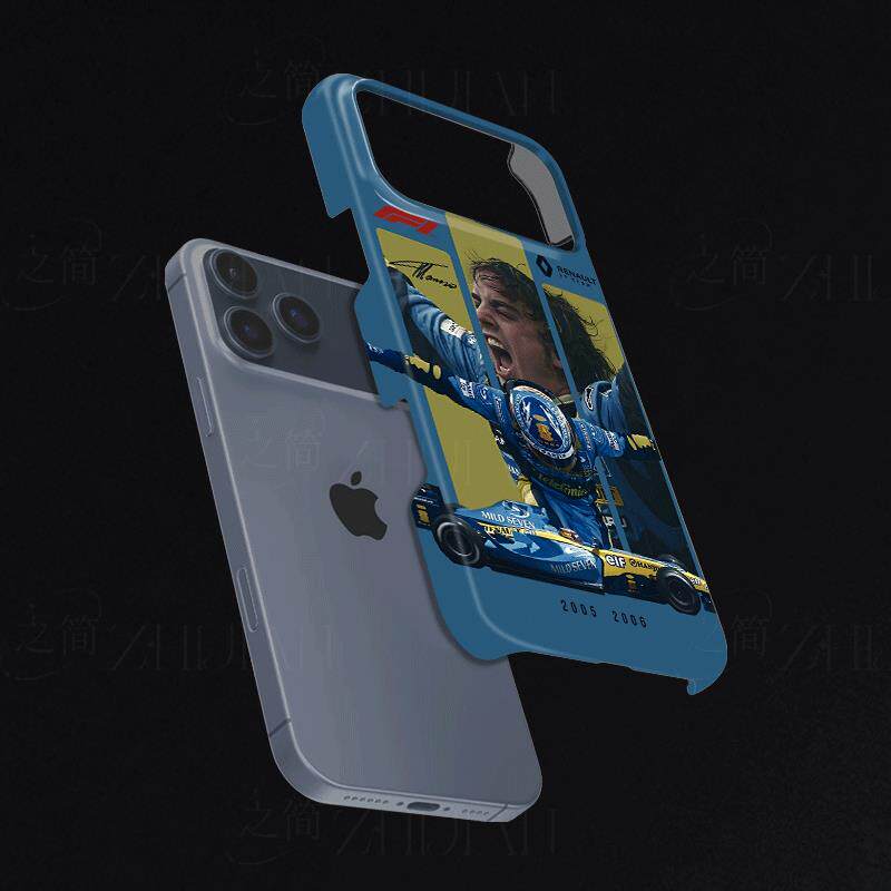 阿隆索雷诺F1磨砂磁吸手机壳大孔亮面硬壳适用苹果iphone18promax华为PURAXVIEW红米NOTE12TURBOVIVOS20PRO