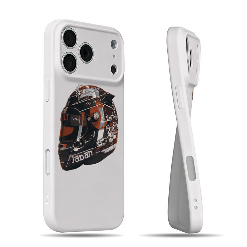 红牛赛车头盔磨砂磁吸手机壳大孔亮面硬壳适用苹果iphone18promax华为PURAXVIEWOPPORENO8PROPLUS1加TURBO6