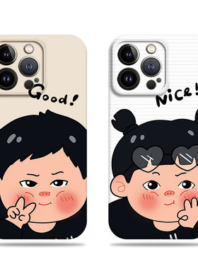 苹果17promax比耶胖胖男女菲林情侣手机壳适用苹果华为OPPOK12XP80PROVIVOY78PLUSIQOONEO10PROPLUSVIVOS18PR