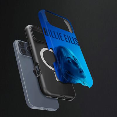 碧梨蓝色硬壳磨砂磁吸手机壳适用苹果iphone17promax华为OPPOFINDX9PRO小米14pro荣耀MAGIC7PRO三星S25ULTRA