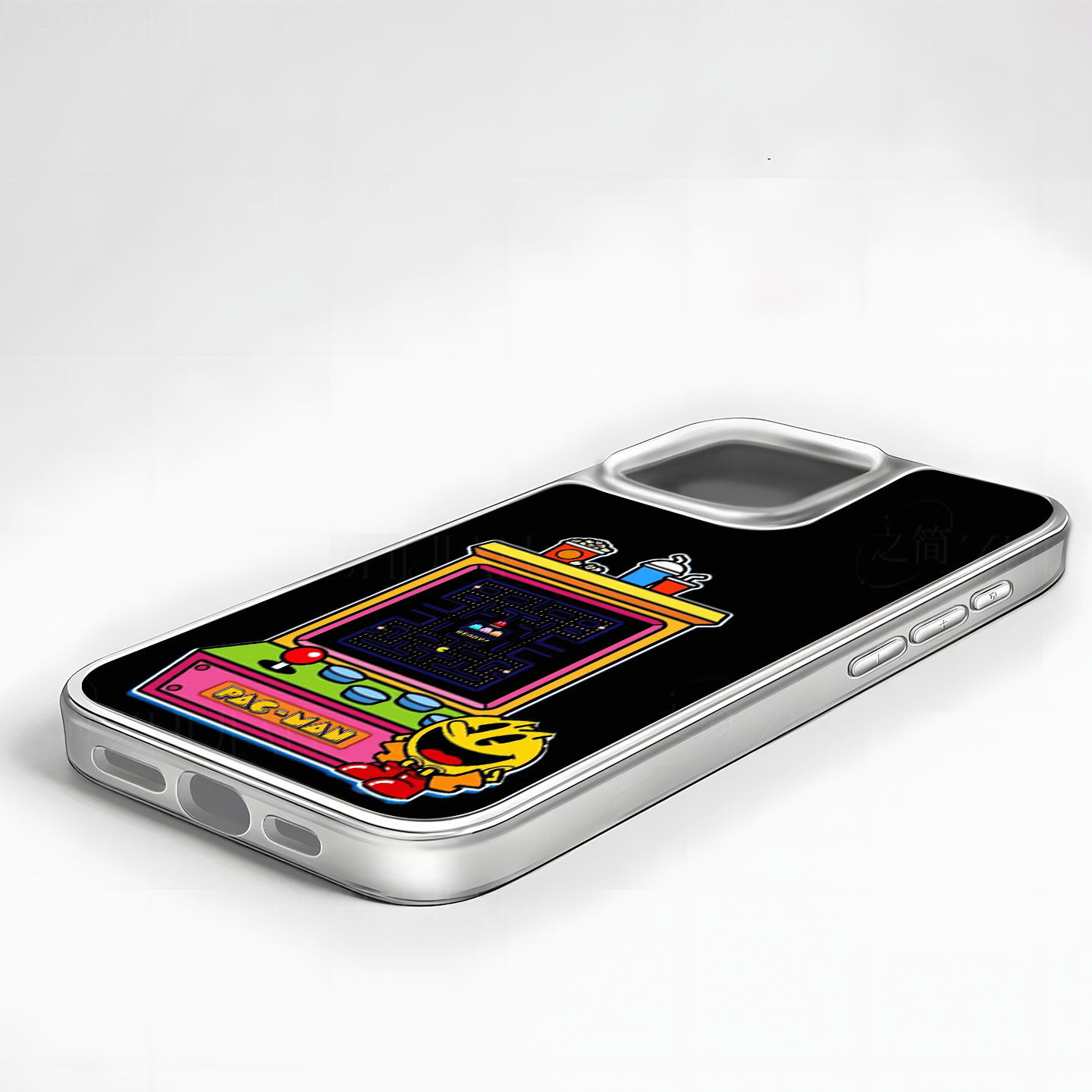 吃豆人街机手机壳大孔电镀黑框碳纤纹二合一磁吸适用苹果17promax华为MATE60PROPLUSPURA70PROPLUSPURA80PROP