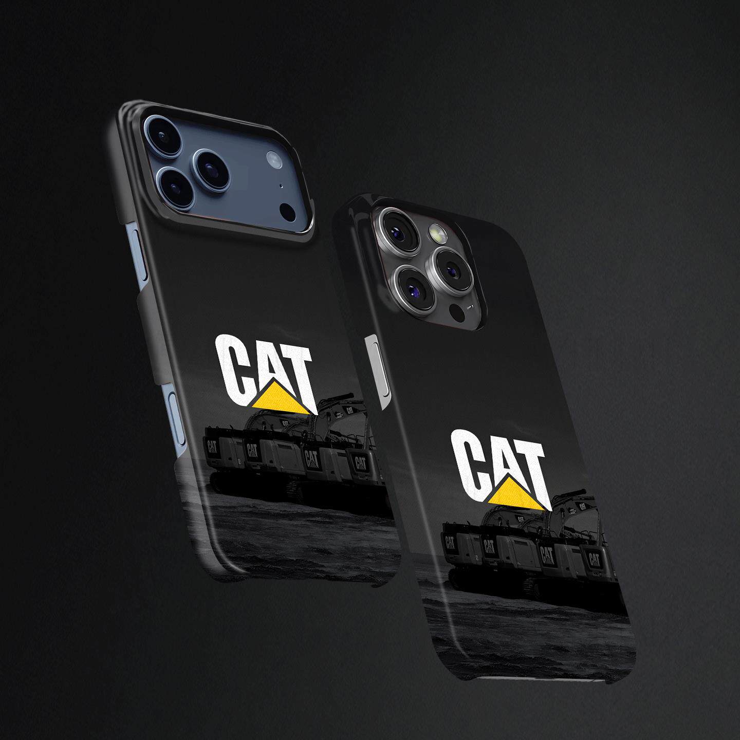 CAT挖掘机硬壳磨砂磁吸手机壳适用苹果iphone17promax华为OPPOFINDX9PRO荣耀MAGIC8PRO小米14pro荣耀400PRO