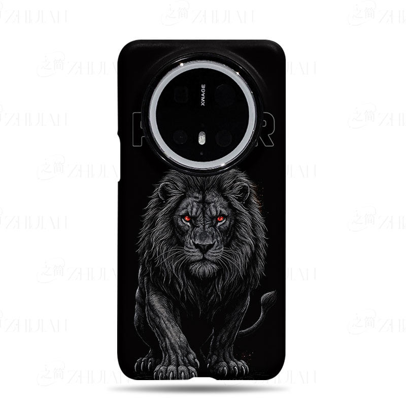 红眼黑狮磨砂磁吸手机壳大孔亮面硬壳适用苹果iphone18promax华为PURAXVIEW红米TURBO5MAX华为NOVA9SE