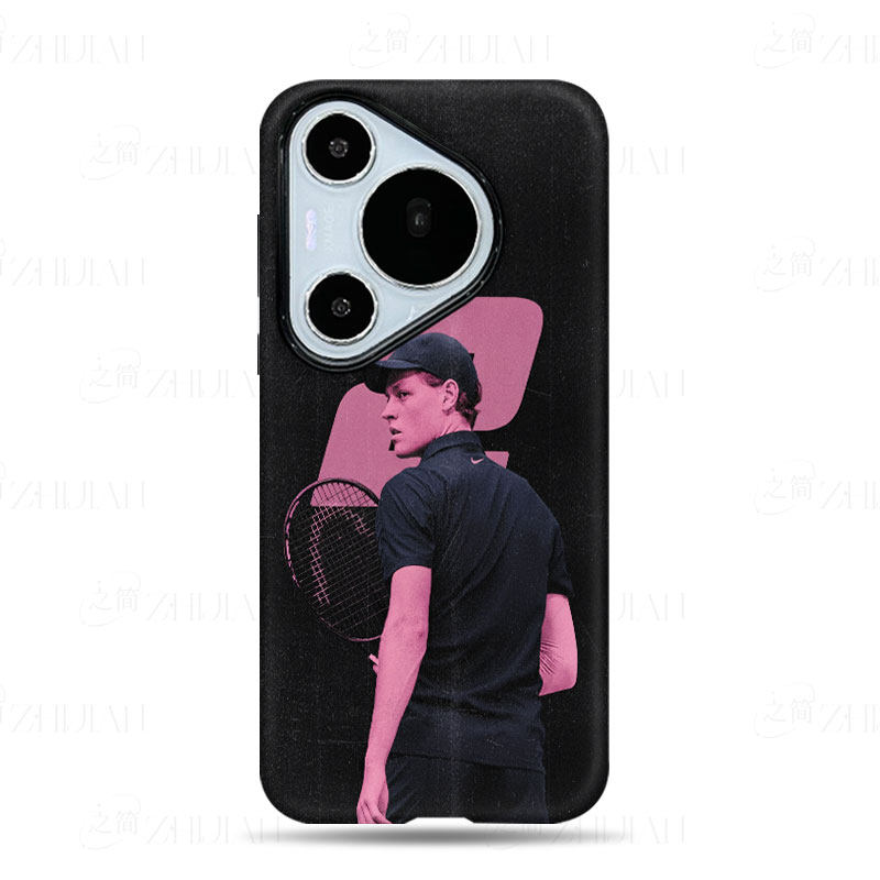 辛纳网球选手磨砂磁吸手机壳大孔亮面硬壳适用苹果iphone18promax华为PURAXVIEW华为NOVA7SEOPPOFINDX5PRO