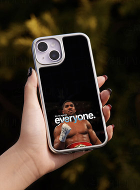 拳王战众人手机壳大孔电镀黑框碳纤维二合一玻璃适用苹果17promax华为小米14PROMATE70PROPLUS小米17PROMAX