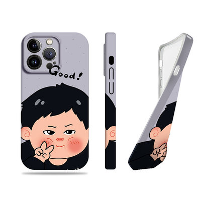 苹果17promax比耶胖胖男女菲林情侣手机壳适用苹果华为opporeno15proFINDX8PRO一加15红米K60PRO红米K80PRO
